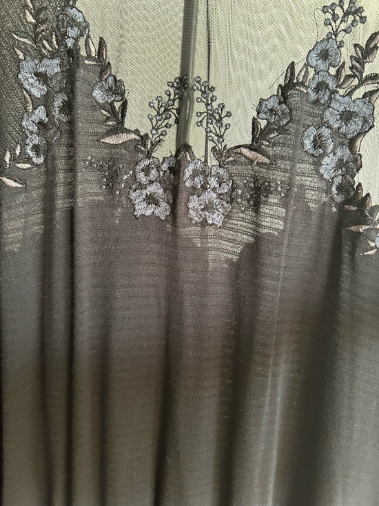 Free People Black Lace-Embellished Long Sleeve Tee - Picture 5 of 9